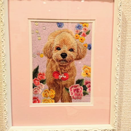 Embroidery picture Dog
