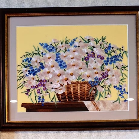 Vietnam embroidery picture daisy